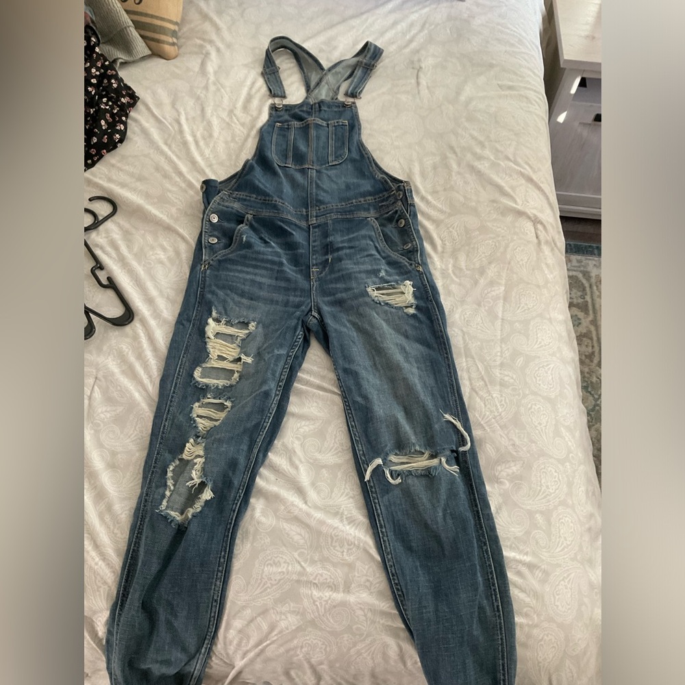 AE Denim Overalls
